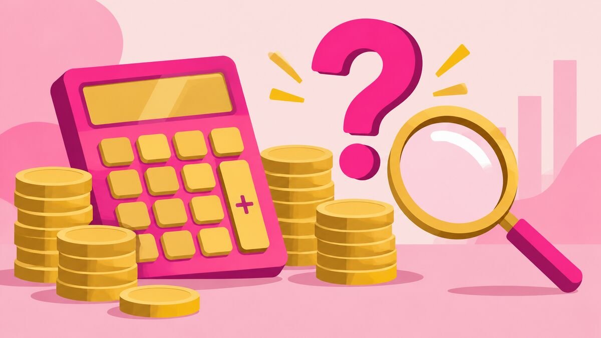 Calculator, coins and a question mark over disputed earnings figures